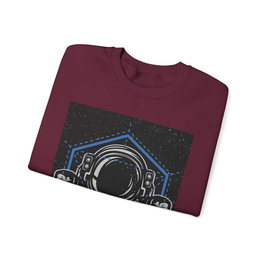 Cosmic Vibes Sweatshirt | Unisex Space Themed Crewneck | Perfect for Astronaut Lovers, Unique Gift, Casual Wear, Cozy Style