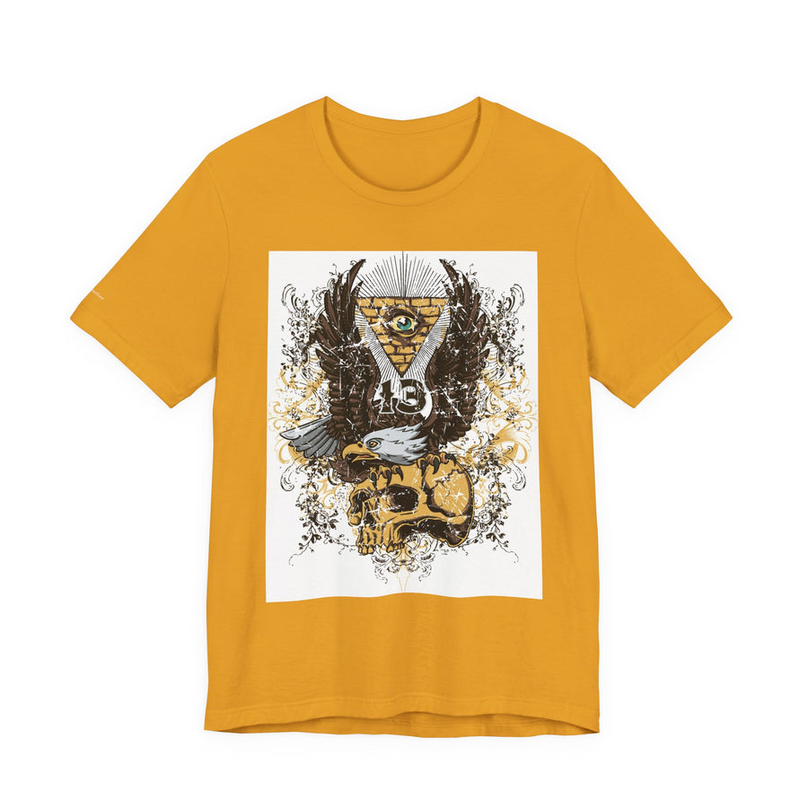 Eagle & Skull Graphic Tee | Casual Wear, Gift for Men, Symbolic Shirt, Unique Design, Everyday Style