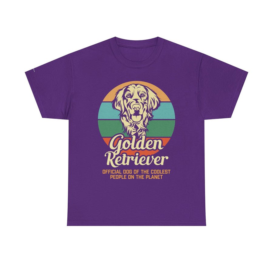 Golden Retriever Dog Lover Tee, Unisex Heavy Cotton T-Shirt, Gift for Dog Owners, Pet Lover Apparel, Cute Dog Graphic Shirt