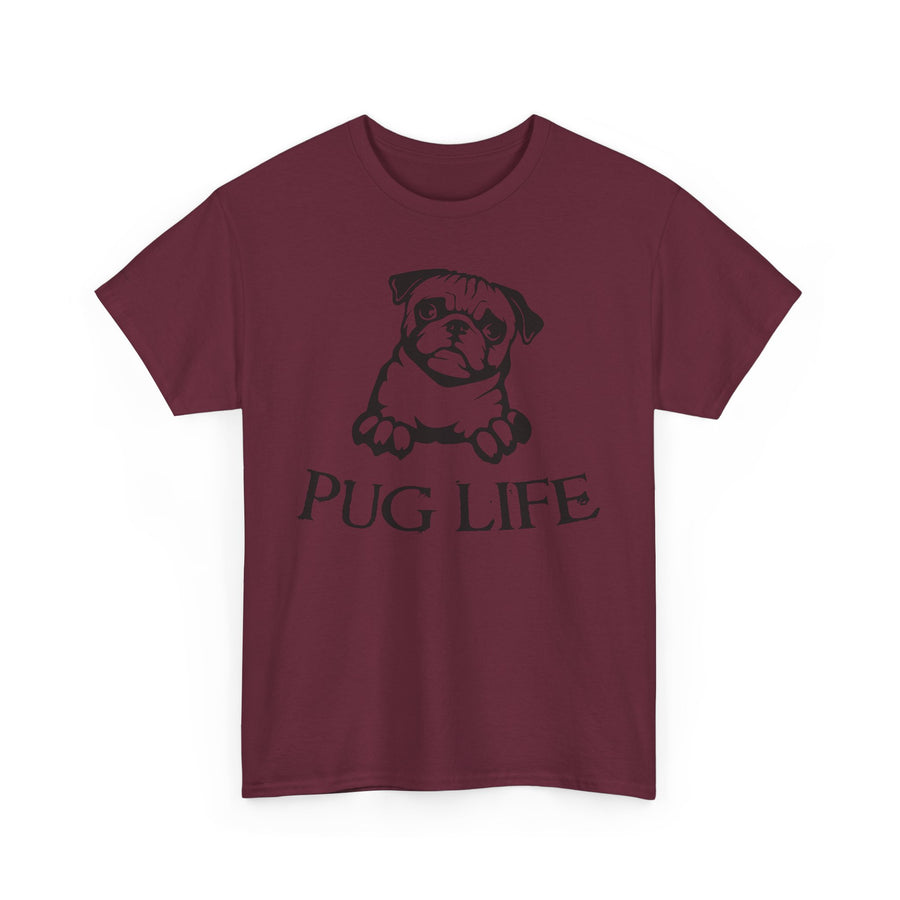 Pug Life Unisex Tee, Fun Pet Lover Shirt, Dog Mom Gift, Quirky Animal Graphic Tee, Casual Everyday Wear