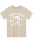 Aunt Announcement Unisex Heavy Cotton Tee, Pregnancy Reveal Shirt, Gift for New Aunts, Baby Shower Gift, Family Gathering Tee