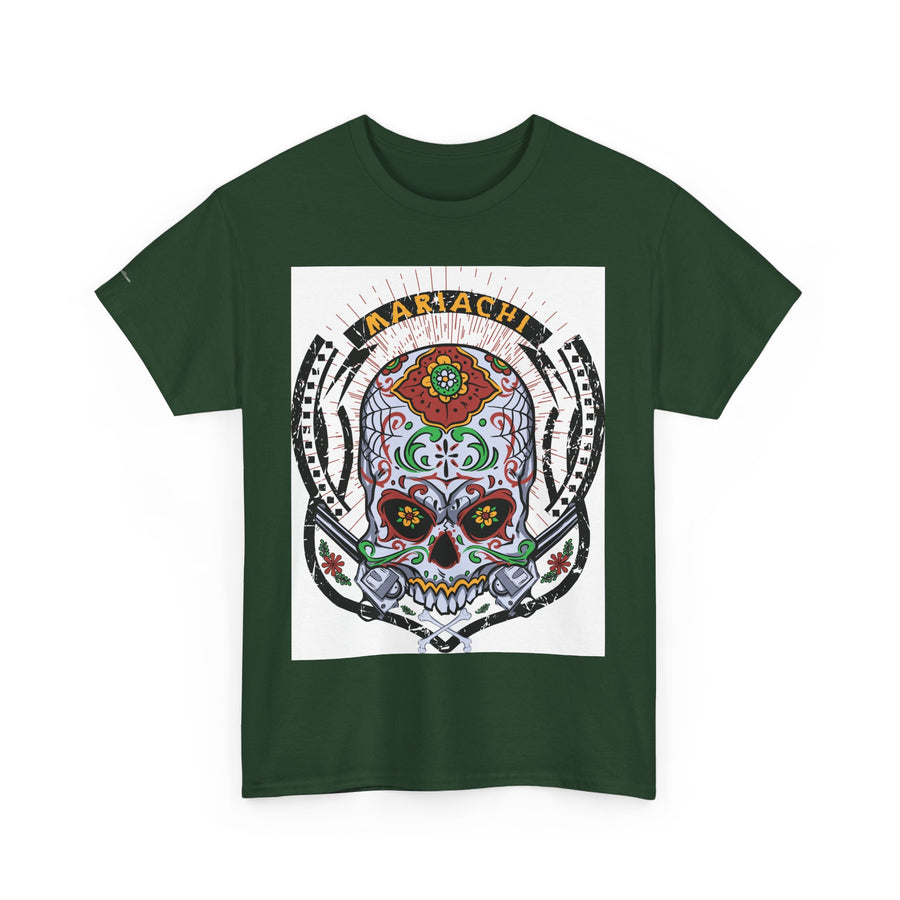 Skull Art Unisex Heavy Cotton Tee | Graphic Tee, Gift for Him/Her, Casual Wear, Festival Shirt, Halloween Costume