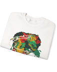 Vibrant Unisex Crewneck Sweatshirt with Unique Artwork, Cozy Gift for Art Lovers, Statement Apparel, Ideal for Casual Wear, Unisex Sweater