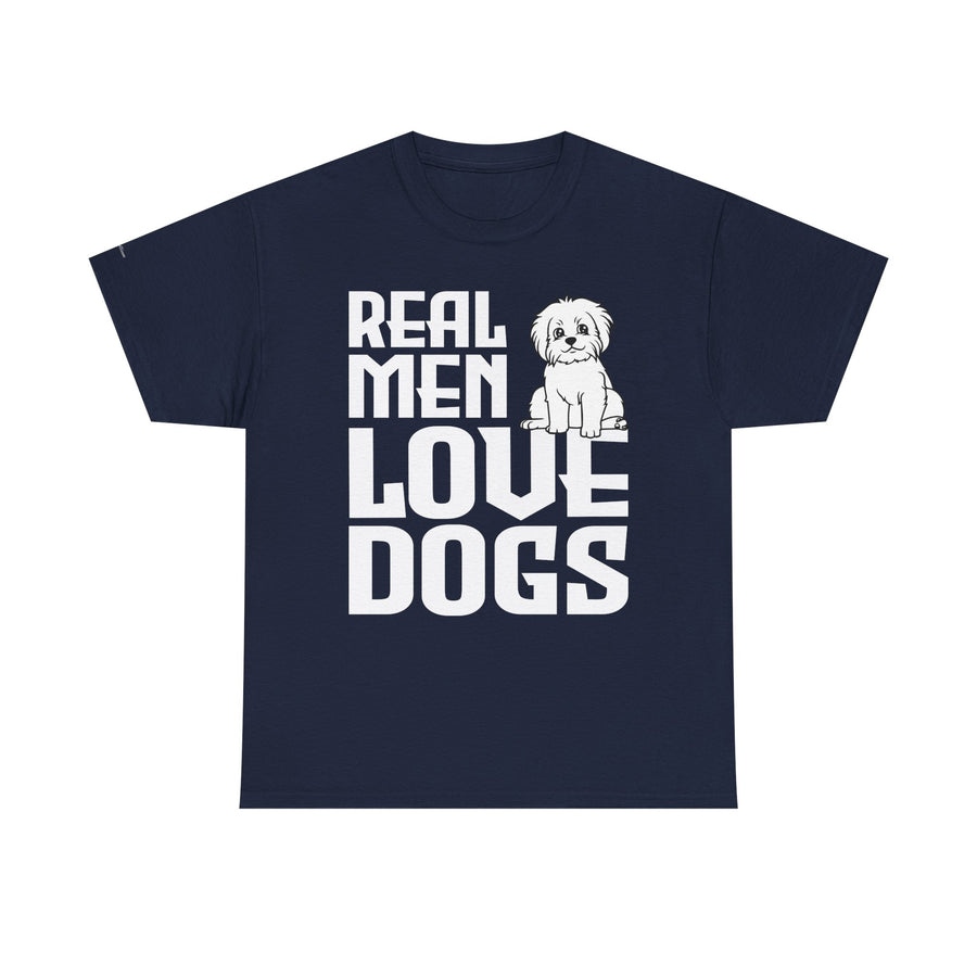 Real Men Love Dogs Tee, Unisex Pet Lover T-Shirt, Dog Dad Gift, Funny Animal Shirt, Casual Wear, Dog Lover Apparel