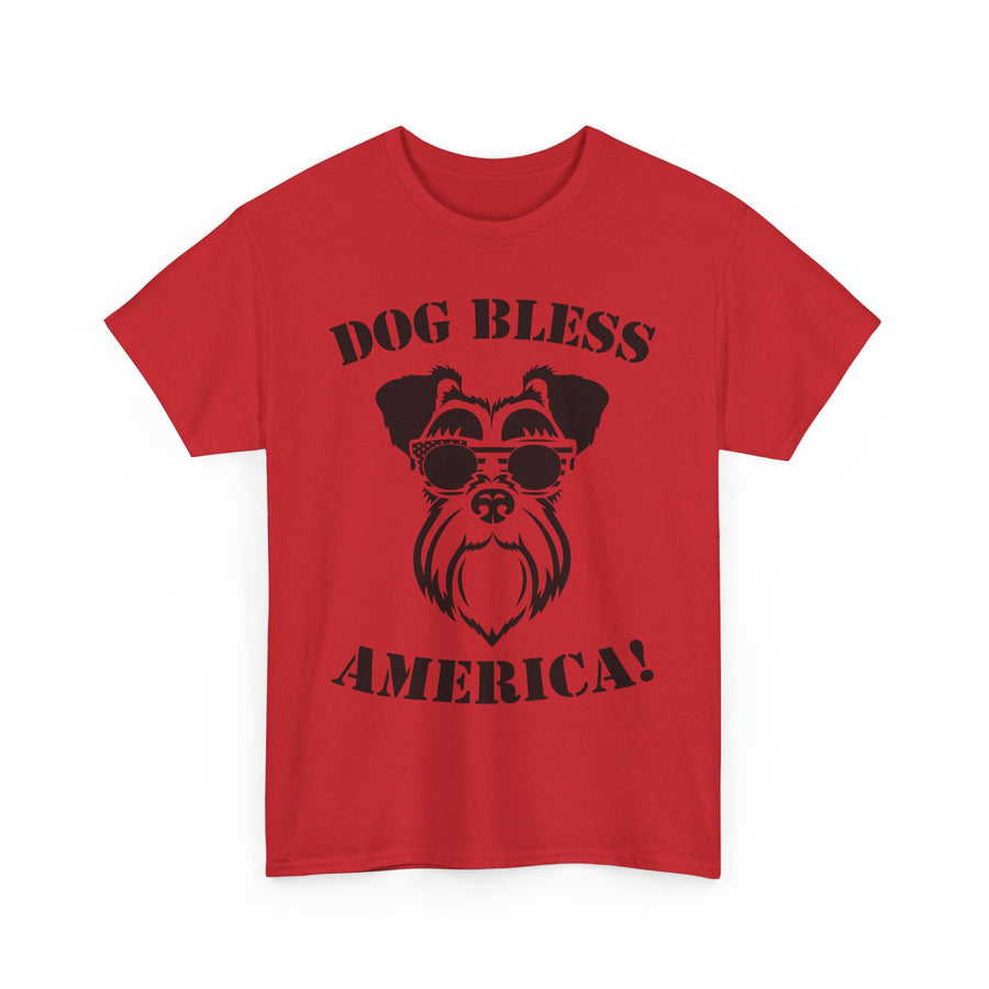 Dog Bless America Tee, Funny Dog Lover Shirt, Pet Owner Gift, Unisex Graphic Tee, Animal Lover Apparel, Casual Cotton T-Shirt