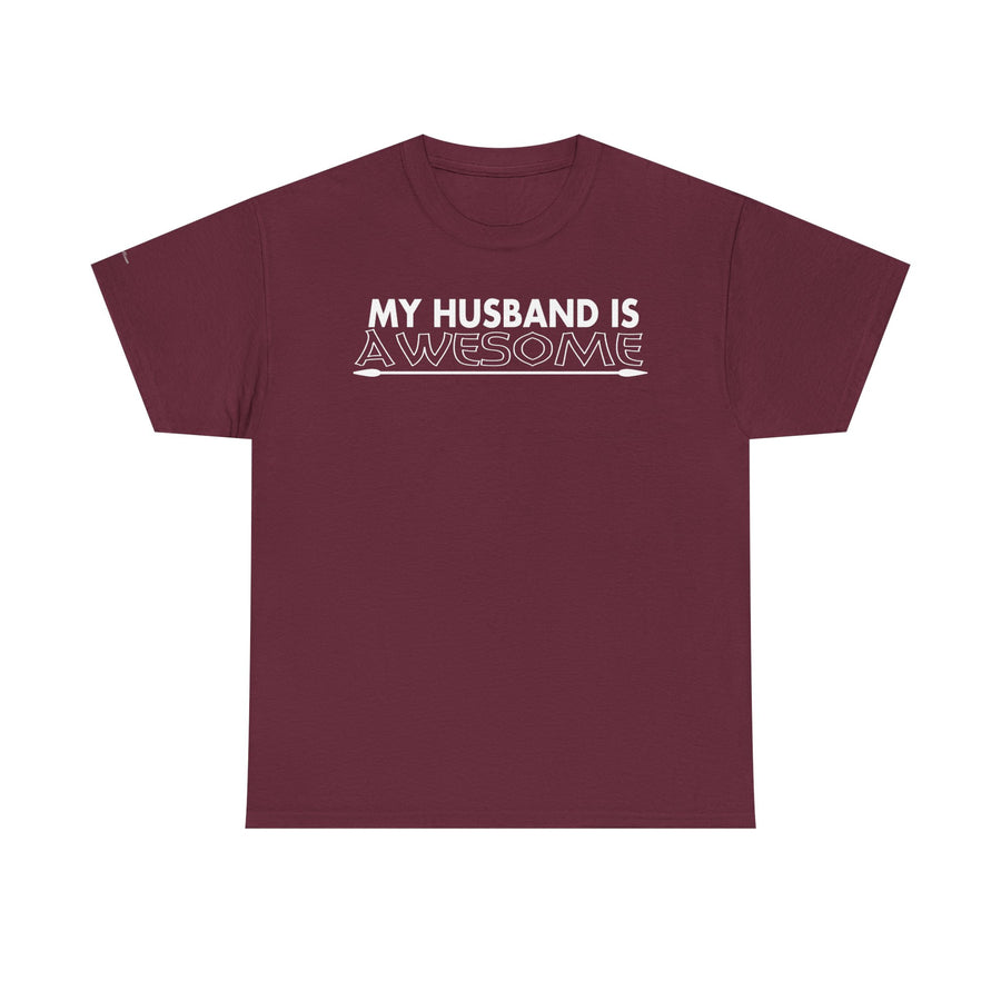 Awesome Husband Unisex Tee - Playful Typography Design