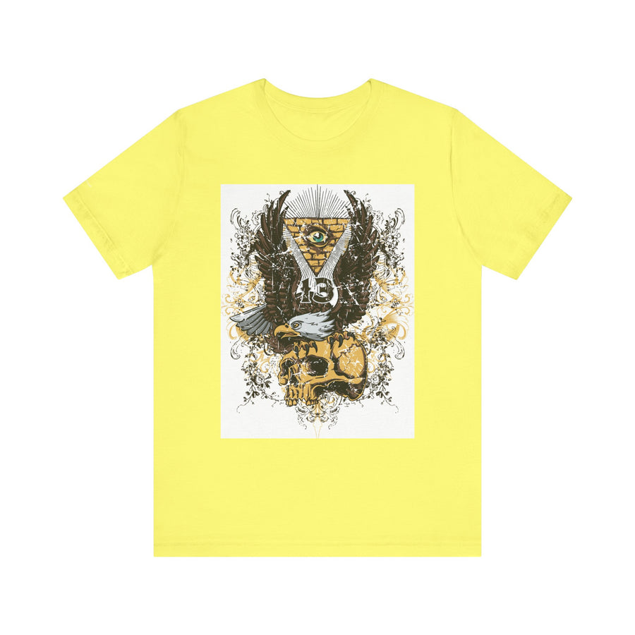 Eagle & Skull Graphic Tee | Casual Wear, Gift for Men, Symbolic Shirt, Unique Design, Everyday Style