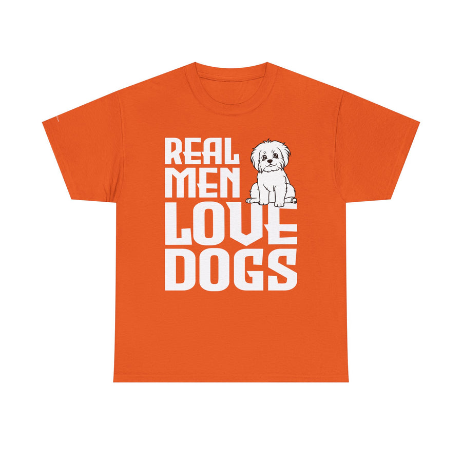 Real Men Love Dogs Tee, Unisex Pet Lover T-Shirt, Dog Dad Gift, Funny Animal Shirt, Casual Wear, Dog Lover Apparel