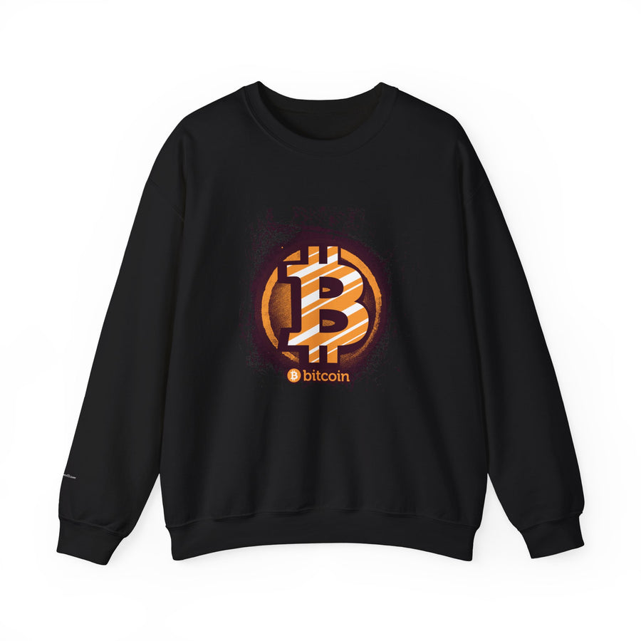 Bitcoin Logo Crewneck Sweatshirt | Unisex Cryptocurrency Apparel, Gift for Crypto Lovers, Casual Streetwear, Cryptocurrency Sweatshirt