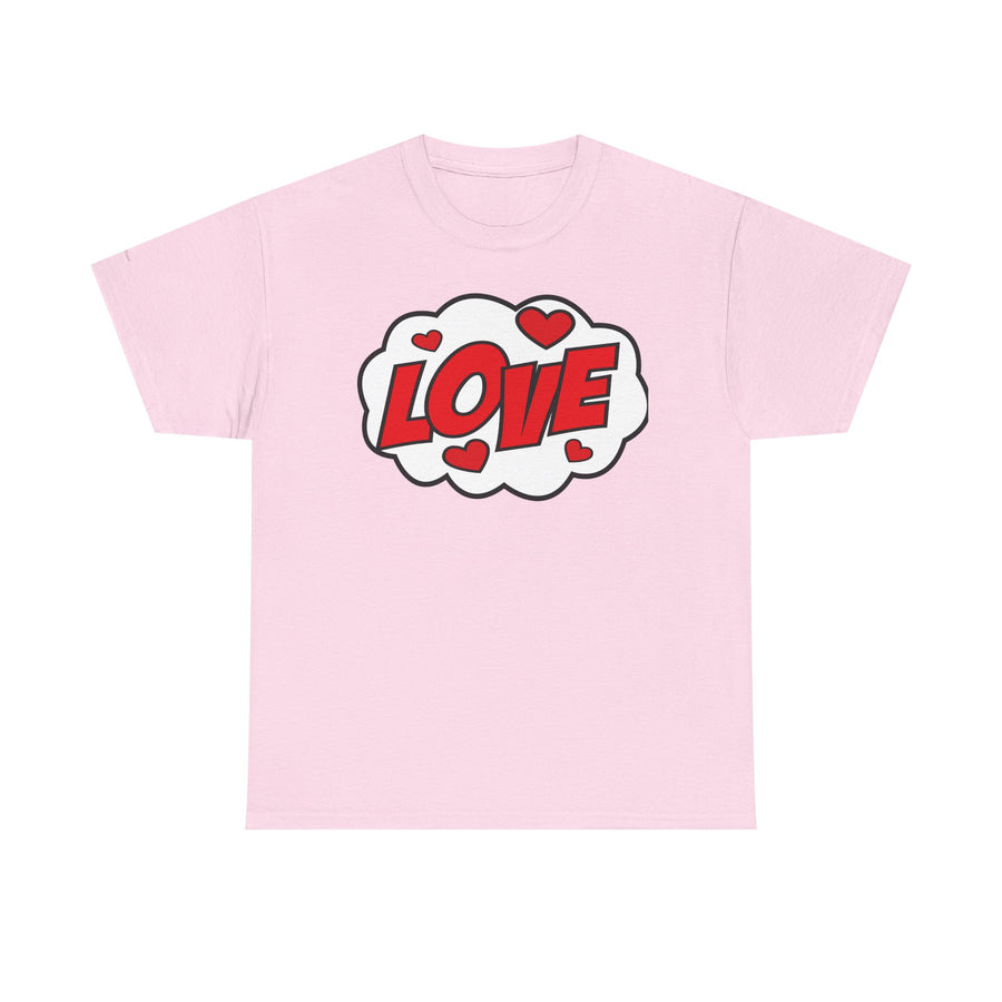 Unisex Love Graphic Tee | Valentine's Day Gift, Couple's Tee, Friends Gift, Casual Wear, Heart Design
