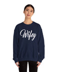 Wifey Sweatshirt, Cozy Crewneck for Newlyweds, Wedding Gift, Bride Appreciation, Casual Loungewear, Gift for Her