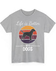 Retro Dog Lover Tee, Unisex Cotton T-Shirt, Gift for Dog Owners, Vintage Style Pet Apparel, Outdoor Adventure Shirt