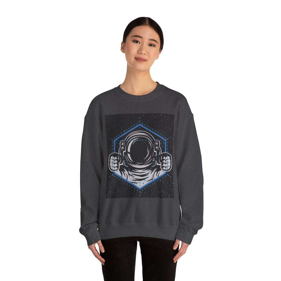 Cosmic Vibes Sweatshirt | Unisex Space Themed Crewneck | Perfect for Astronaut Lovers, Unique Gift, Casual Wear, Cozy Style