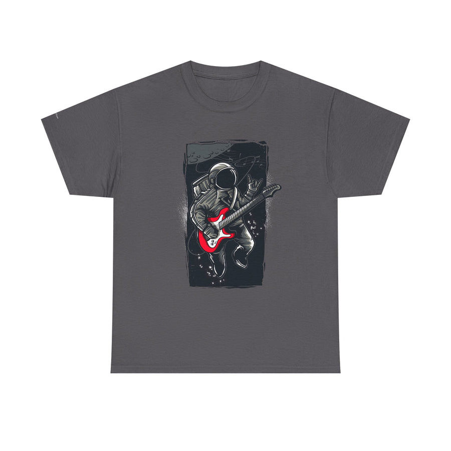 Astronaut Guitarist Unisex Tee, Cool Music Shirt, Space Lover Gift, Concert Apparel, Casual Outfit, Unique Graphic Tee