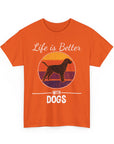 Retro Dog Lover Tee, Unisex Cotton T-Shirt, Gift for Dog Owners, Vintage Style Pet Apparel, Outdoor Adventure Shirt