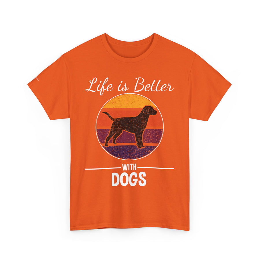 Retro Dog Lover Tee, Unisex Cotton T-Shirt, Gift for Dog Owners, Vintage Style Pet Apparel, Outdoor Adventure Shirt