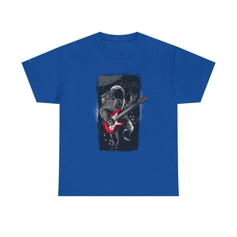 Astronaut Guitarist Unisex Tee, Cool Music Shirt, Space Lover Gift, Concert Apparel, Casual Outfit, Unique Graphic Tee