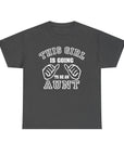 Aunt Announcement Unisex Heavy Cotton Tee, Pregnancy Reveal Shirt, Gift for New Aunts, Baby Shower Gift, Family Gathering Tee