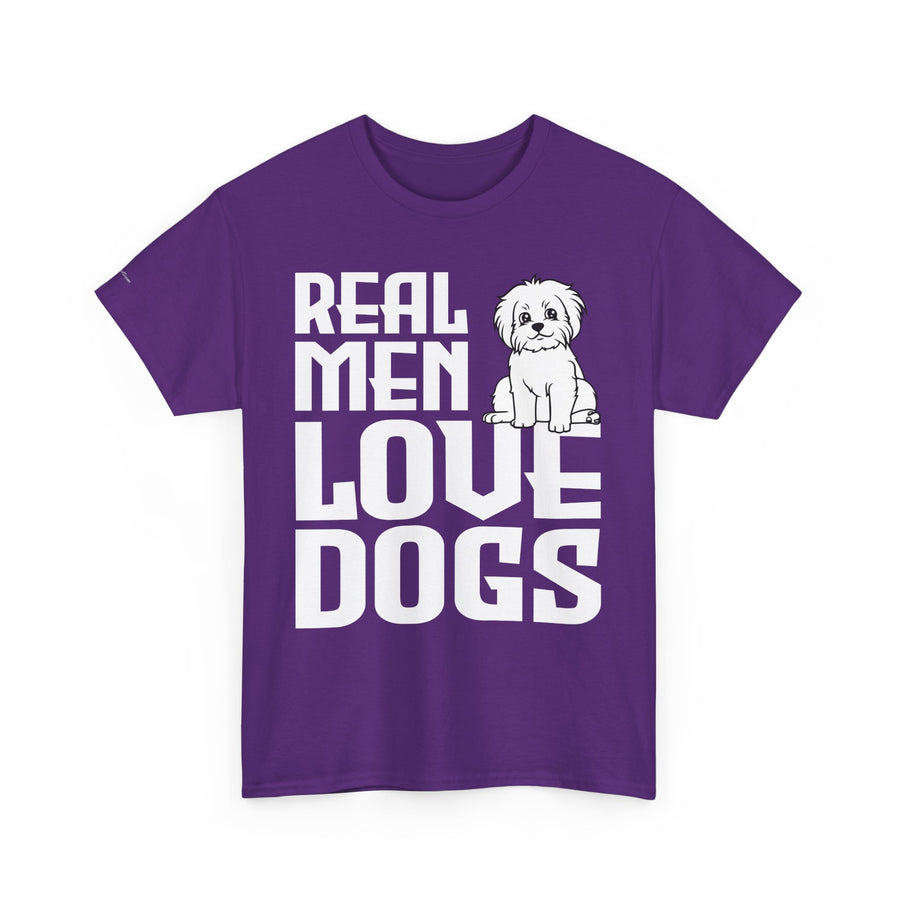 Real Men Love Dogs Tee, Unisex Pet Lover T-Shirt, Dog Dad Gift, Funny Animal Shirt, Casual Wear, Dog Lover Apparel