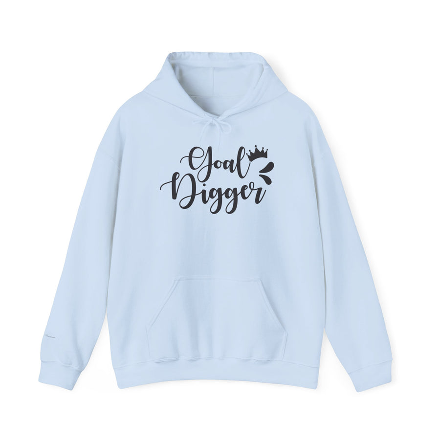 Goal Digger Motivational Hoodie | Unisex Heavy Blend Sweatshirt | Gift for Entrepreneurs, Students, Inspiration, Self-Love, Goals