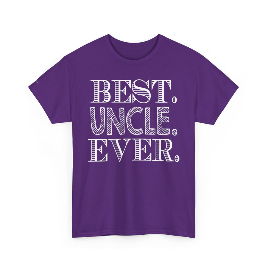 Best Uncle Ever Unisex Heavy Cotton Tee, Gift for Uncle, Family Reunion Tee, Uncle Appreciation Shirt, Father's Day Gift