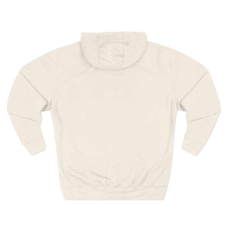 Cozy Three-Panel Fleece Hoodie for All Seasons, Unisex Graphic Sweatshirt, Casual Layering, Gifting for Friends & Family