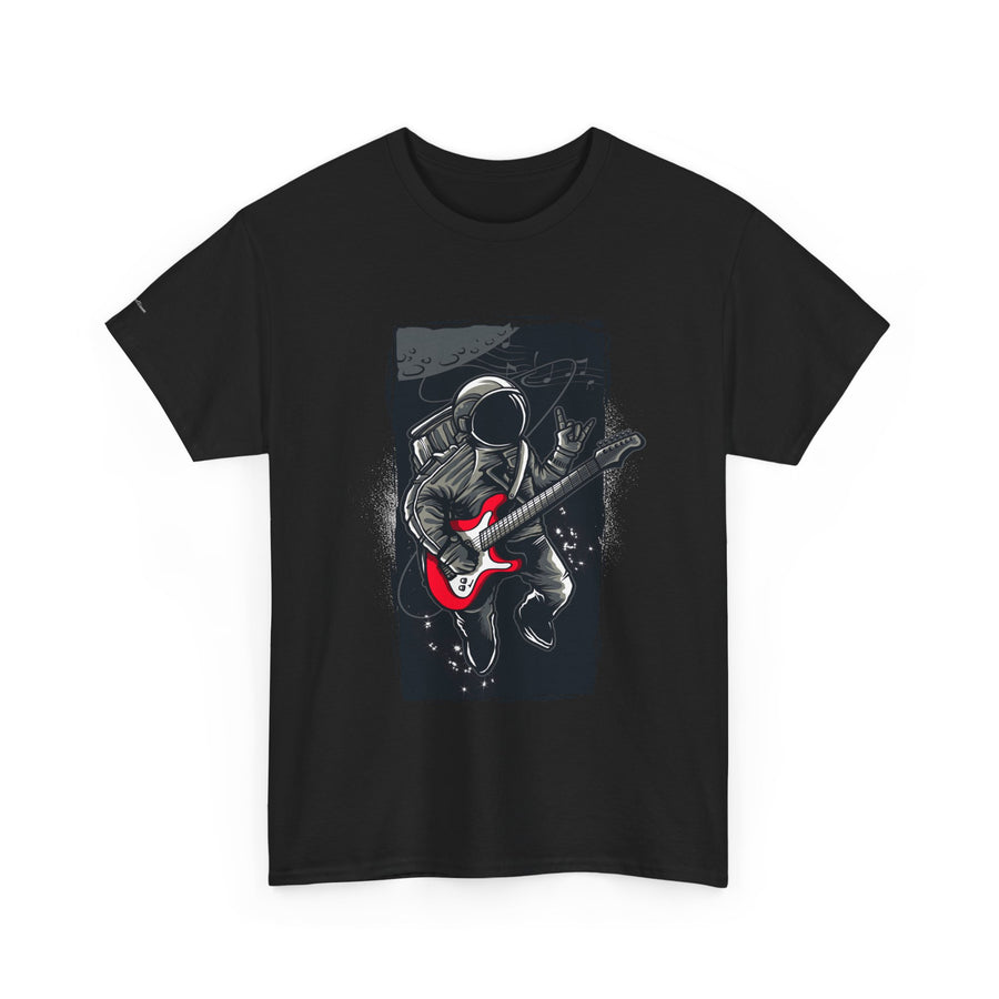 Astronaut Guitarist Unisex Tee, Cool Music Shirt, Space Lover Gift, Concert Apparel, Casual Outfit, Unique Graphic Tee