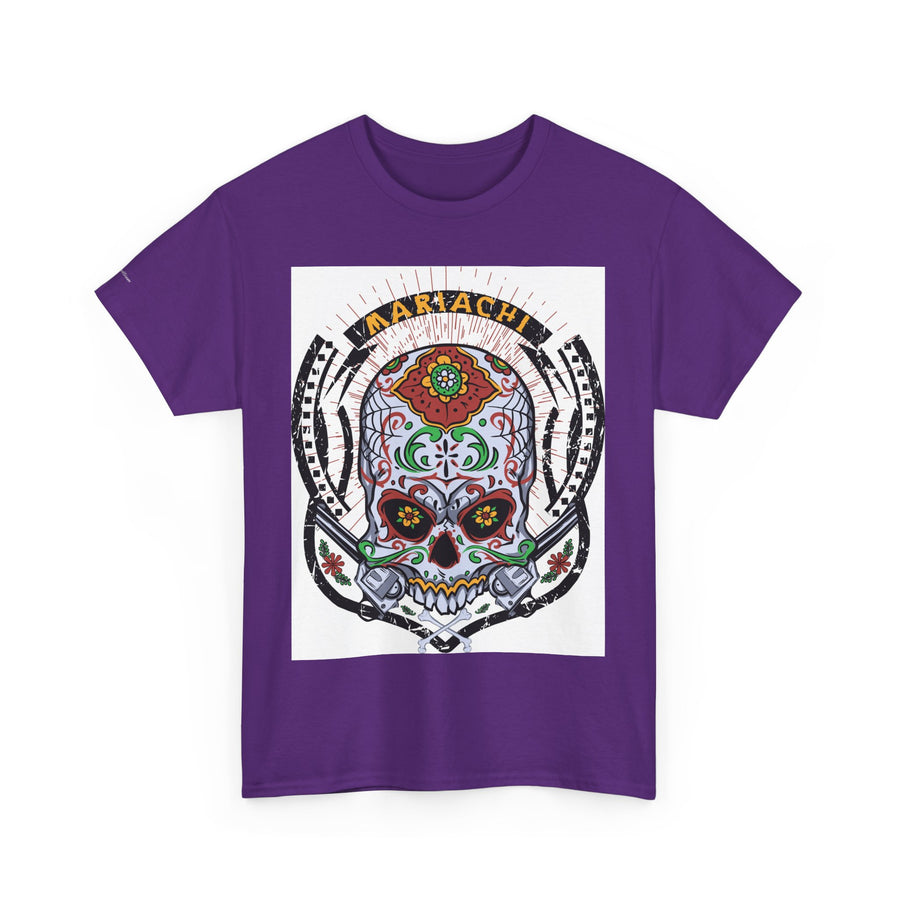 Skull Art Unisex Heavy Cotton Tee | Graphic Tee, Gift for Him/Her, Casual Wear, Festival Shirt, Halloween Costume