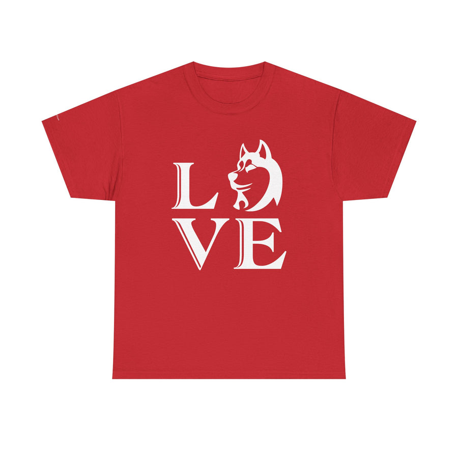 Stylish Dog Lover Tee | Unisex Cotton Shirt with 'LOVE' Design, Pet Gift, Birthday Gift, Casual Wear, Dog Mom, Animal Lover