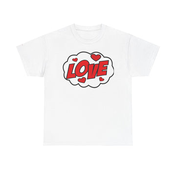 Unisex Love Graphic Tee | Valentine's Day Gift, Couple's Tee, Friends Gift, Casual Wear, Heart Design