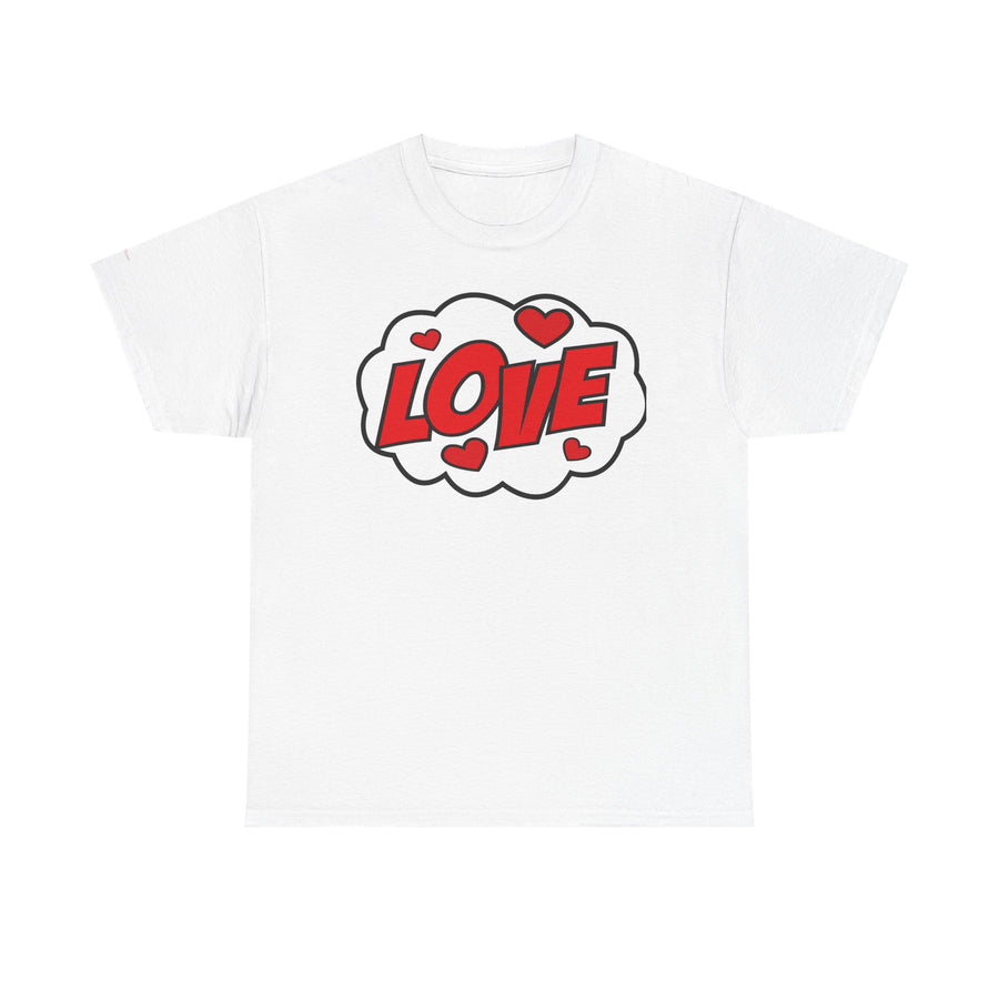 Unisex Love Graphic Tee | Valentine's Day Gift, Couple's Tee, Friends Gift, Casual Wear, Heart Design