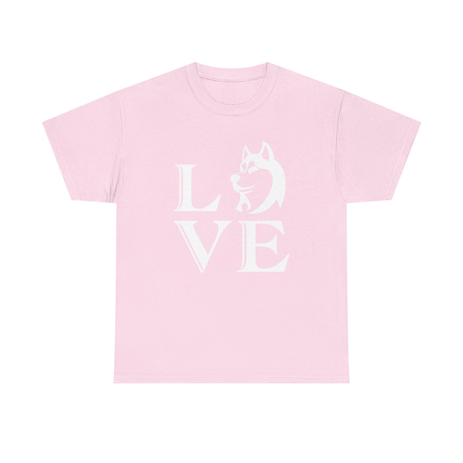 Stylish Dog Lover Tee | Unisex Cotton Shirt with 'LOVE' Design, Pet Gift, Birthday Gift, Casual Wear, Dog Mom, Animal Lover