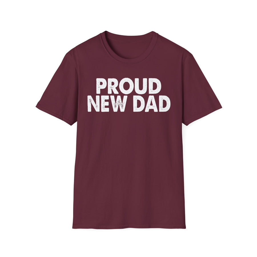 Black PROUD NEW DAD T-Shirt