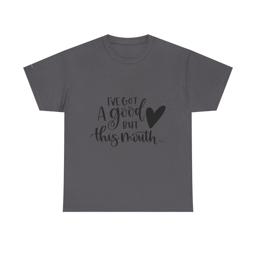 Funny Quote Tee with Heart, Unisex Heavy Cotton Shirt, Casual Wear, Gift for Friends, Birthday, Humor, Everyday Apparel