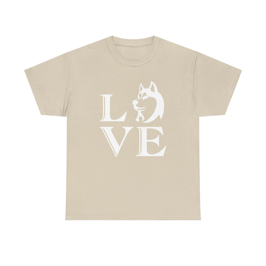 Stylish Dog Lover Tee | Unisex Cotton Shirt with 'LOVE' Design, Pet Gift, Birthday Gift, Casual Wear, Dog Mom, Animal Lover