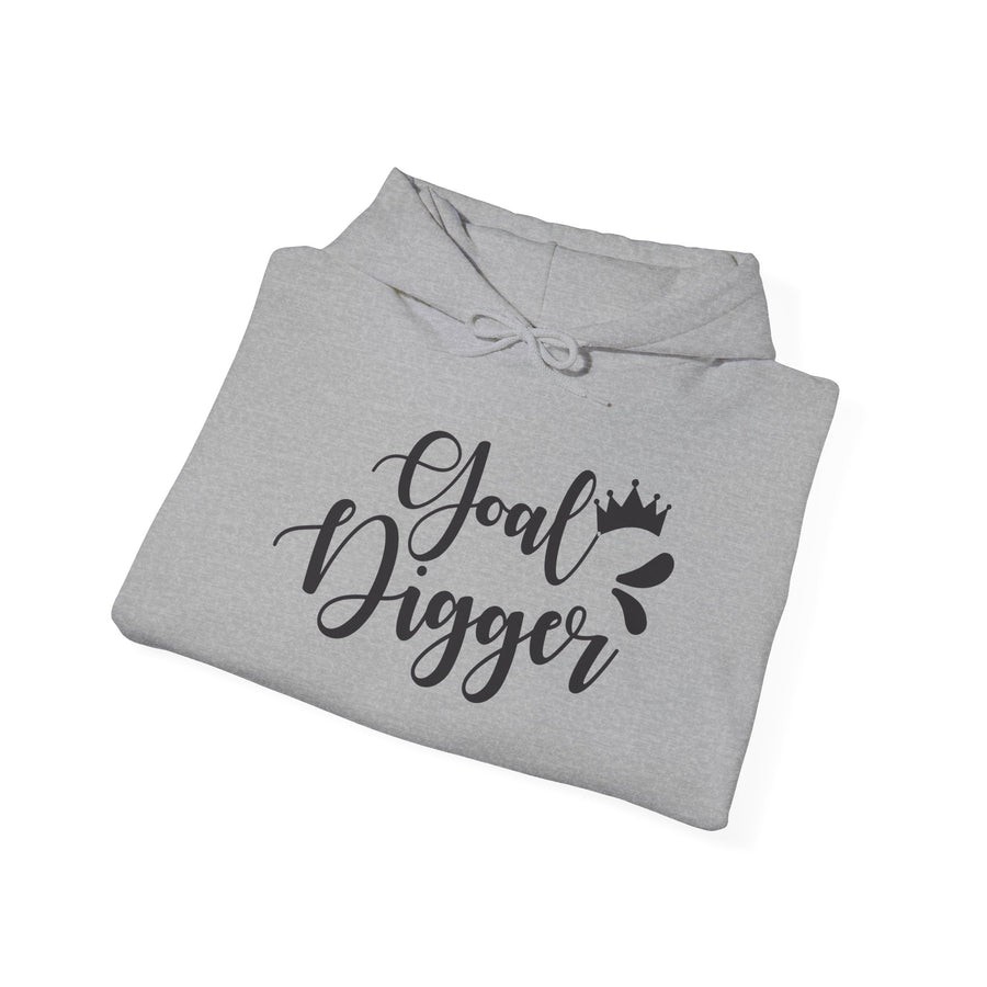 Goal Digger Motivational Hoodie | Unisex Heavy Blend Sweatshirt | Gift for Entrepreneurs, Students, Inspiration, Self-Love, Goals