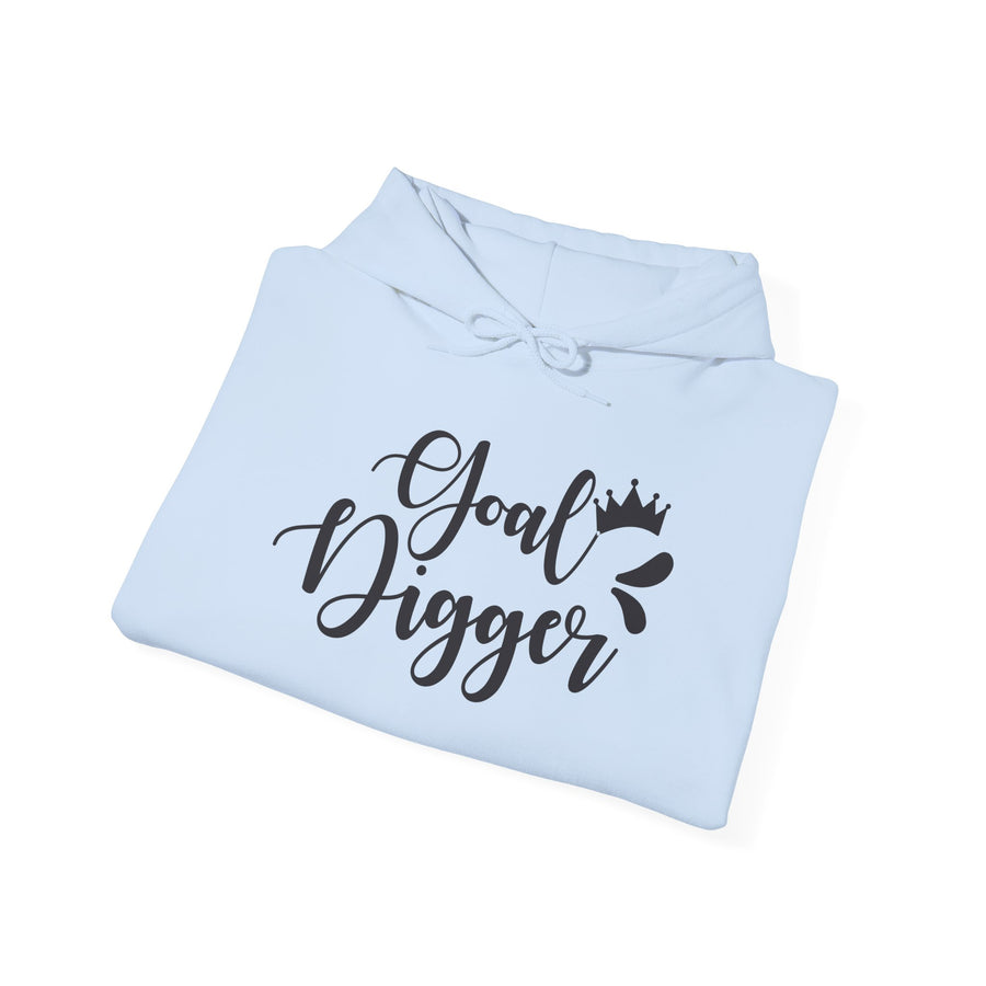 Goal Digger Motivational Hoodie | Unisex Heavy Blend Sweatshirt | Gift for Entrepreneurs, Students, Inspiration, Self-Love, Goals