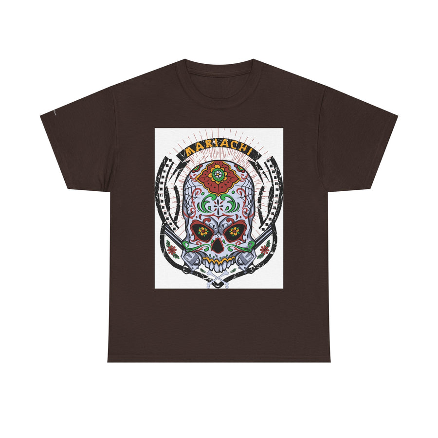 Skull Art Unisex Heavy Cotton Tee | Graphic Tee, Gift for Him/Her, Casual Wear, Festival Shirt, Halloween Costume