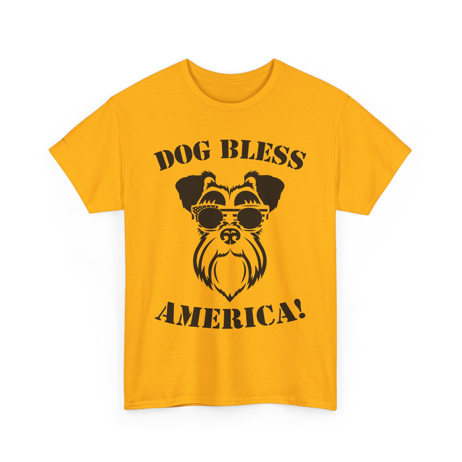 Dog Bless America Tee, Funny Dog Lover Shirt, Pet Owner Gift, Unisex Graphic Tee, Animal Lover Apparel, Casual Cotton T-Shirt