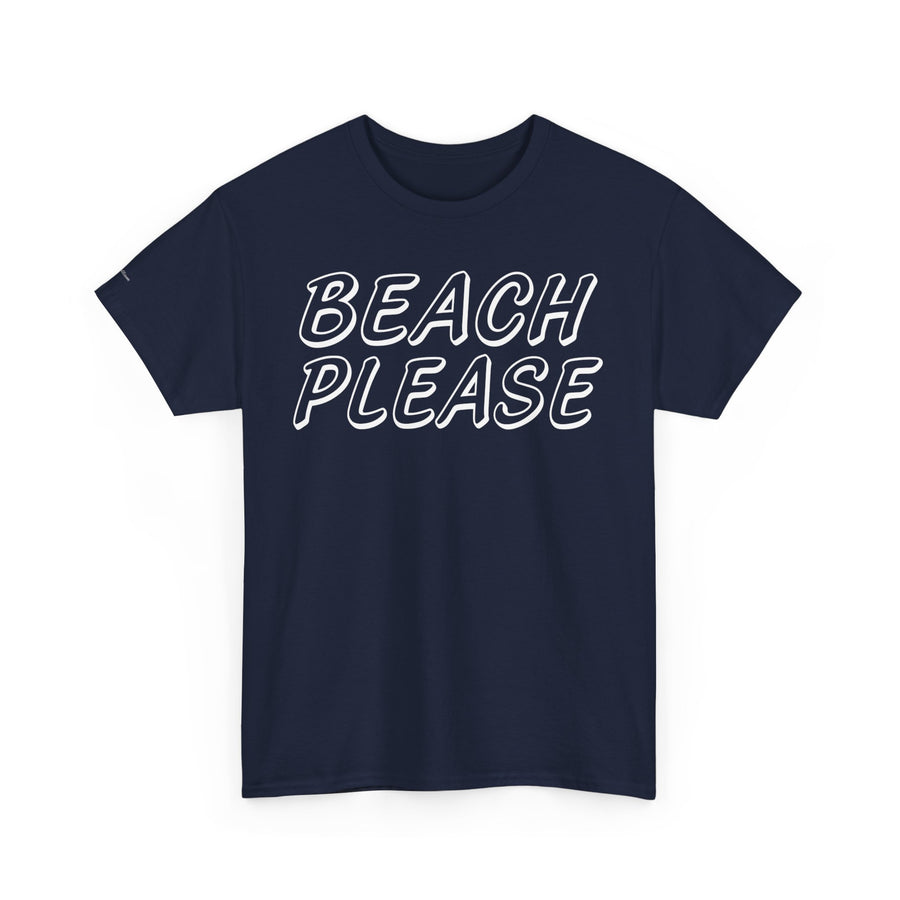 Beach Please Unisex Heavy Cotton Tee | Summer Vibes, Casual Wear, Vacation Essentials, Gift for Beach Lovers, Trendy Summer Shirt