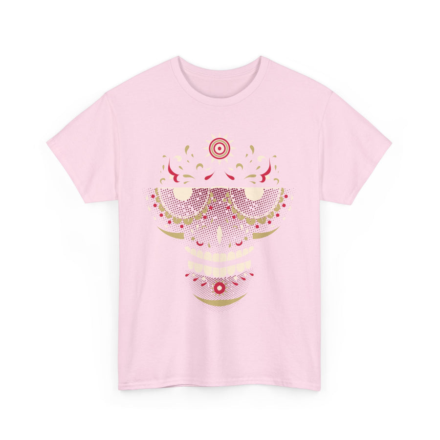 Sugar Skull Graphic Tee, Unisex T-Shirt for Day of the Dead, Halloween, Festive Casual Wear, Unique Gift Idea