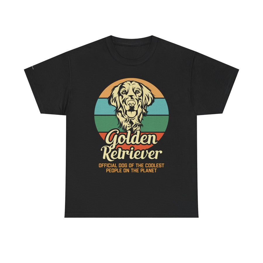 Golden Retriever Dog Lover Tee, Unisex Heavy Cotton T-Shirt, Gift for Dog Owners, Pet Lover Apparel, Cute Dog Graphic Shirt
