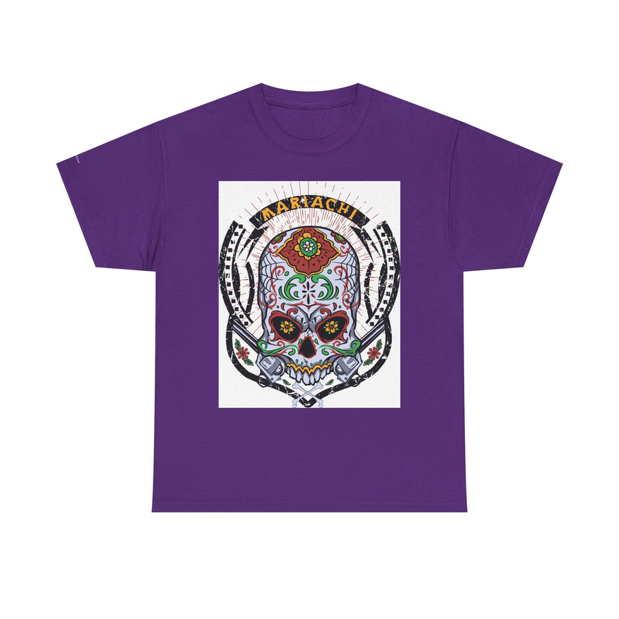 Skull Art Unisex Heavy Cotton Tee | Graphic Tee, Gift for Him/Her, Casual Wear, Festival Shirt, Halloween Costume