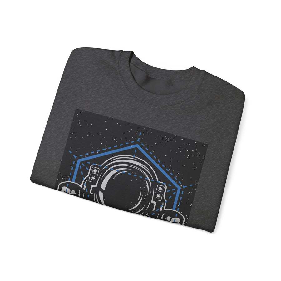 Cosmic Vibes Sweatshirt | Unisex Space Themed Crewneck | Perfect for Astronaut Lovers, Unique Gift, Casual Wear, Cozy Style