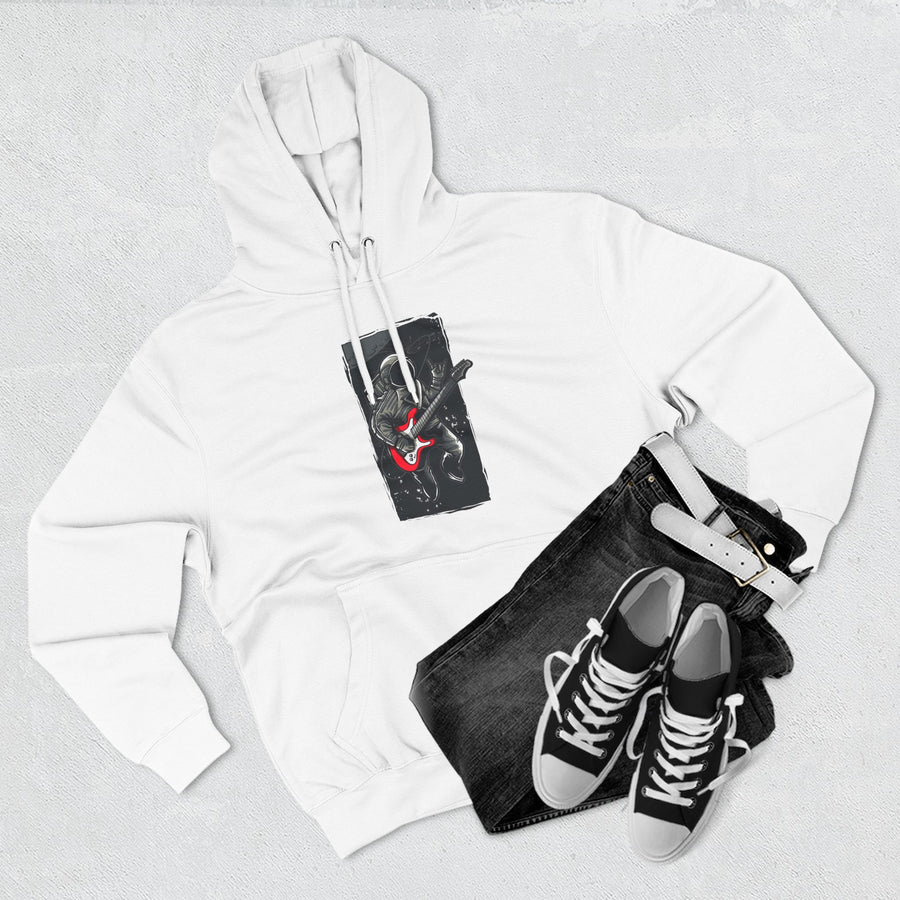 Rock Your Style Three-Panel Fleece Hoodie - Perfect for Concerts, Casual Wear, Gifts for Musicians, Cozy Layering, Unisex Fashion