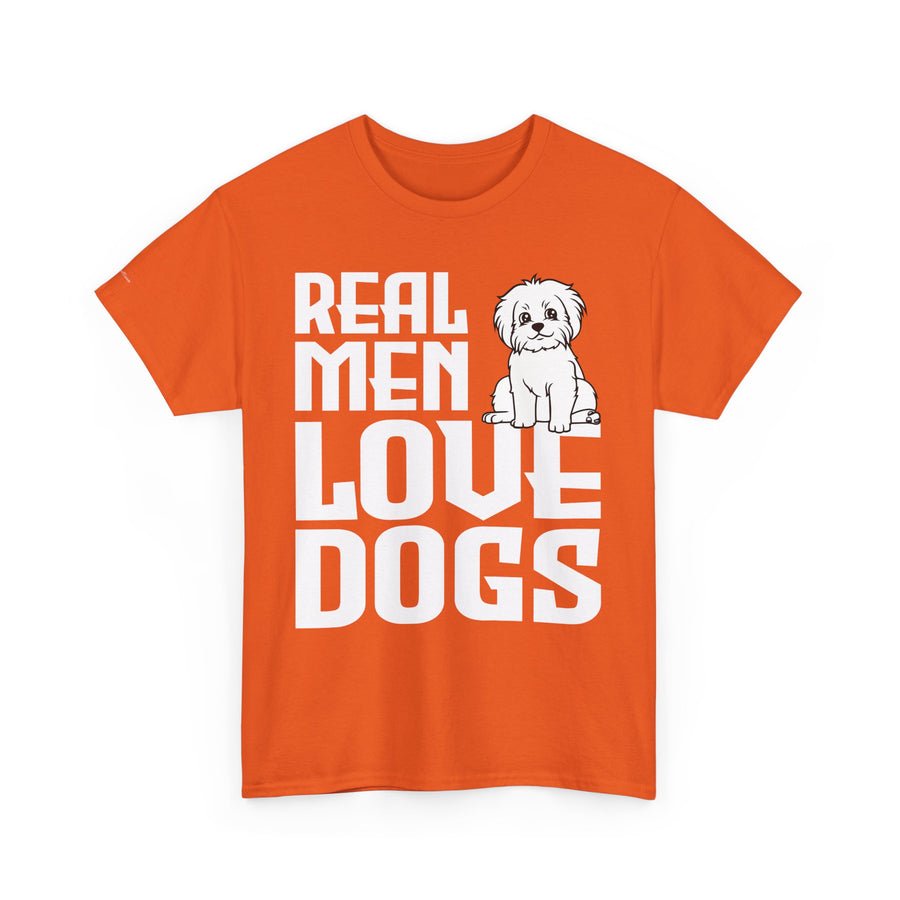 Real Men Love Dogs Tee, Unisex Pet Lover T-Shirt, Dog Dad Gift, Funny Animal Shirt, Casual Wear, Dog Lover Apparel