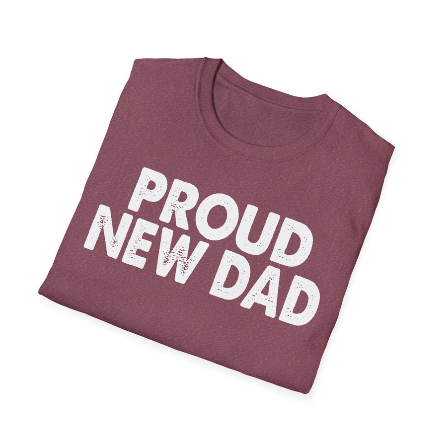 Black PROUD NEW DAD T-Shirt
