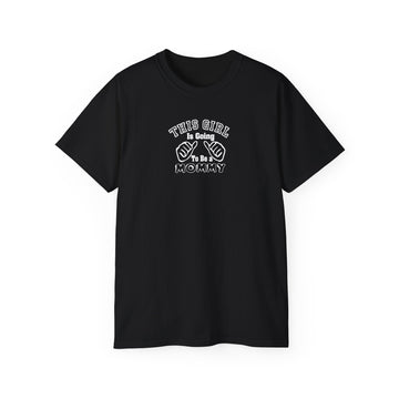 Stylish Fitness Tee for Moms, This Girl is Gaining Mommy Strength, Gift for Active Moms, Workout Shirt, Casual Wear, Unisex Cotton Tee