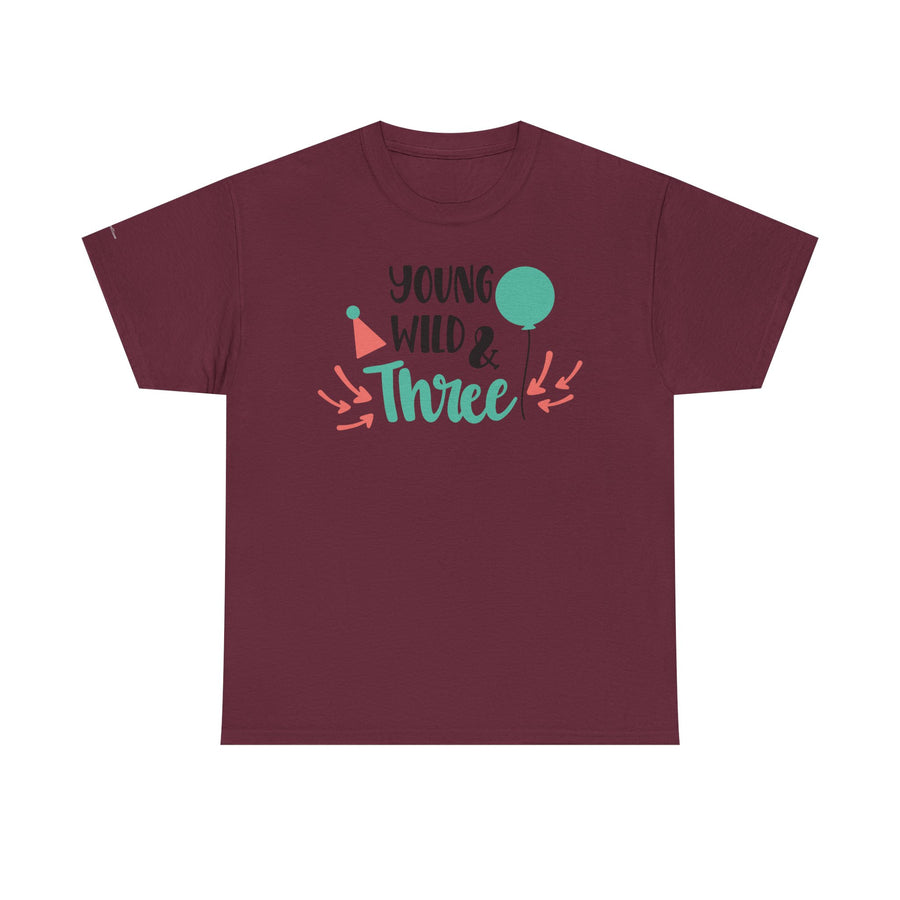 Young, Wild & Three Unisex Tee | Birthday Party Shirt, Kids Celebration Outfit, Fun Graphic Tee, Unisex Cotton T-Shirt, Playful [...]