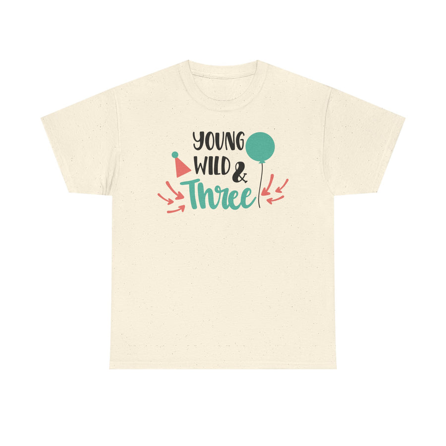 Young, Wild & Three Unisex Tee | Birthday Party Shirt, Kids Celebration Outfit, Fun Graphic Tee, Unisex Cotton T-Shirt, Playful [...]